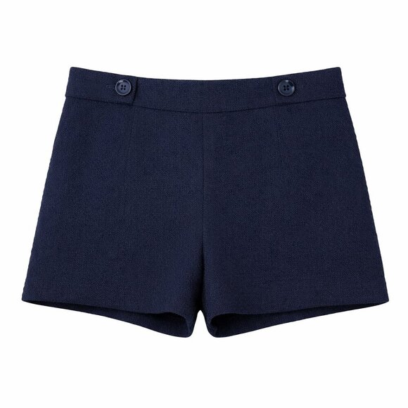 Banana Republic Factory Pants - NWT BANANA REPUBLIC Blue Pleated High Rise Shorts Size 10 (4” inseam)